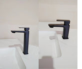 Watermark WELS Square Black mixer tap faucet brass bathroom